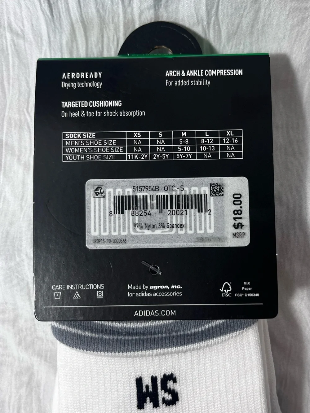 ADIDAS SOCCER TEAM SPEED PRO OTC WHITE SOCKS SIZE SMALL NEW